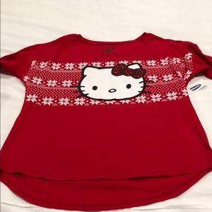 Girls Hello Kitty 3/4 sleeve shirt